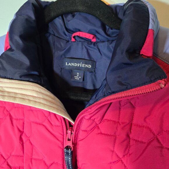 Lands' End Puffer Jacket Coat Girls Youth XL 16 Lightweight - Picture 2 of 8